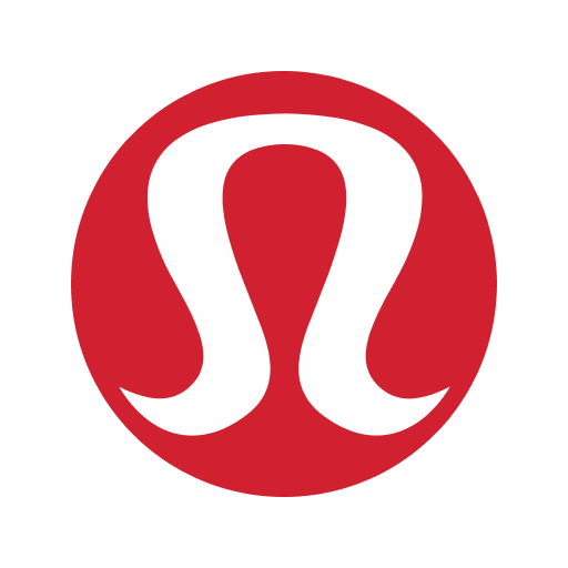 A red circle with a stylized white "A" symbol in the center, commonly associated with the Lululemon Athletica brand logo, could also inspire AI prompts for creative designs.